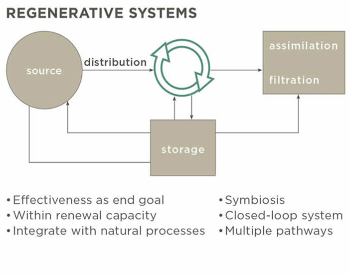 Graphic diagram of regenerative systems
