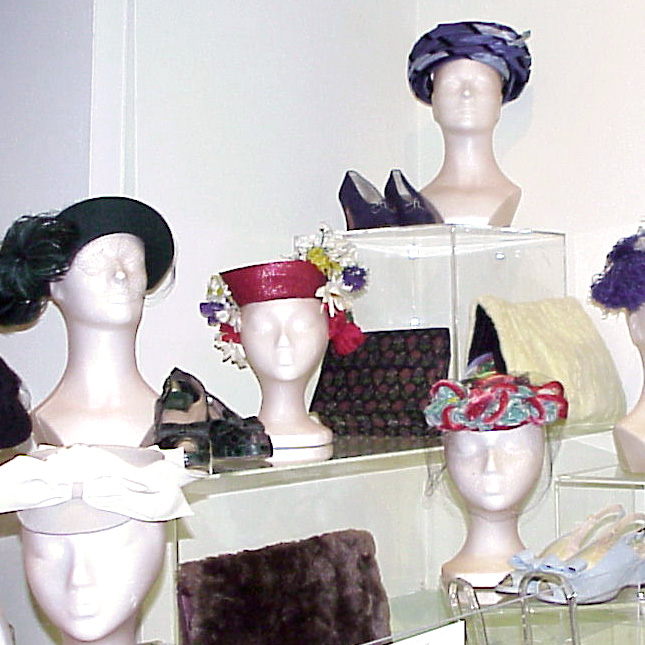 From Head to Toe: The Finishing Touch hats purses and shoes on display