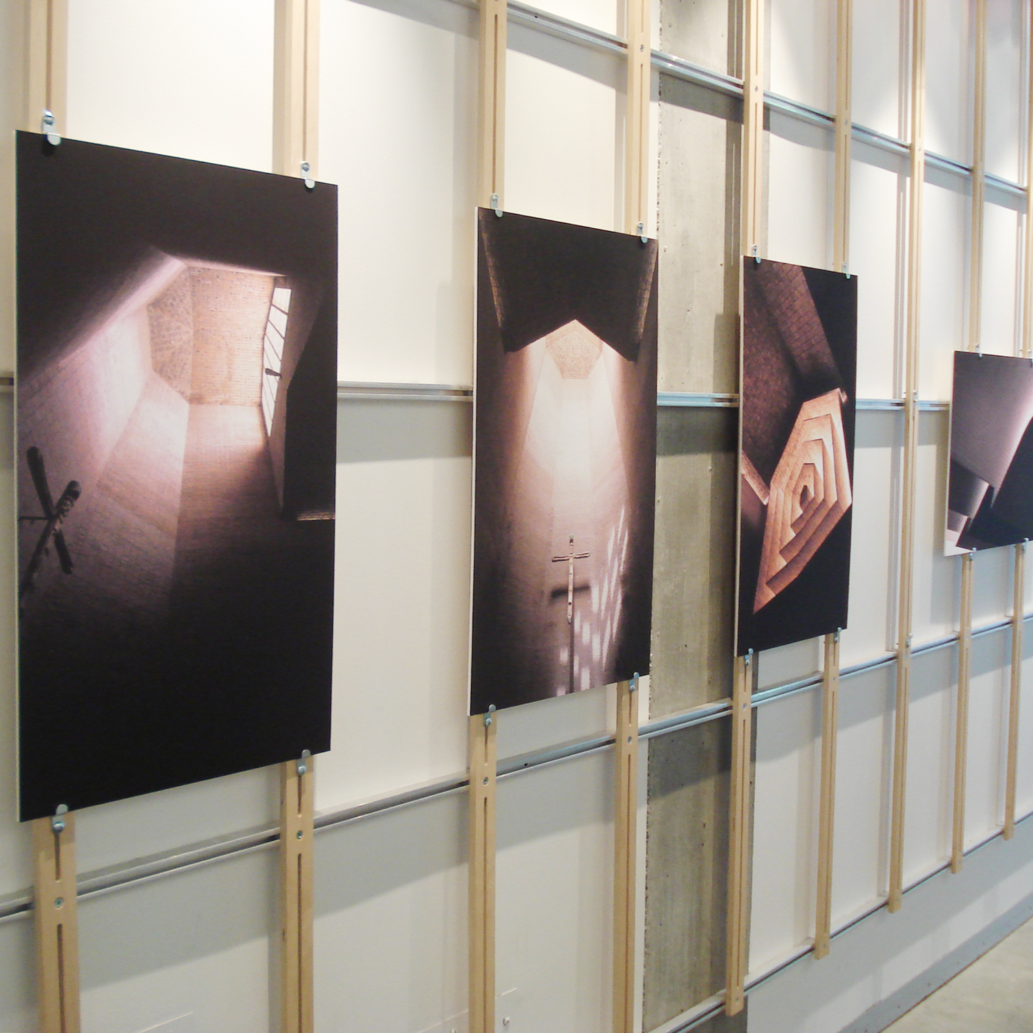 Eladio Dieste: A Principled Builder exhibition board photos in HGA gallery