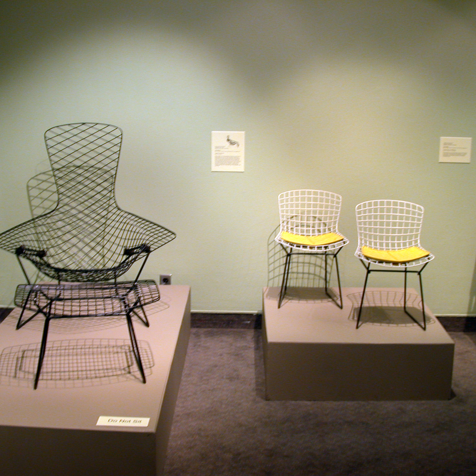 The Chair: 125 Years Of Sitting chairs on display