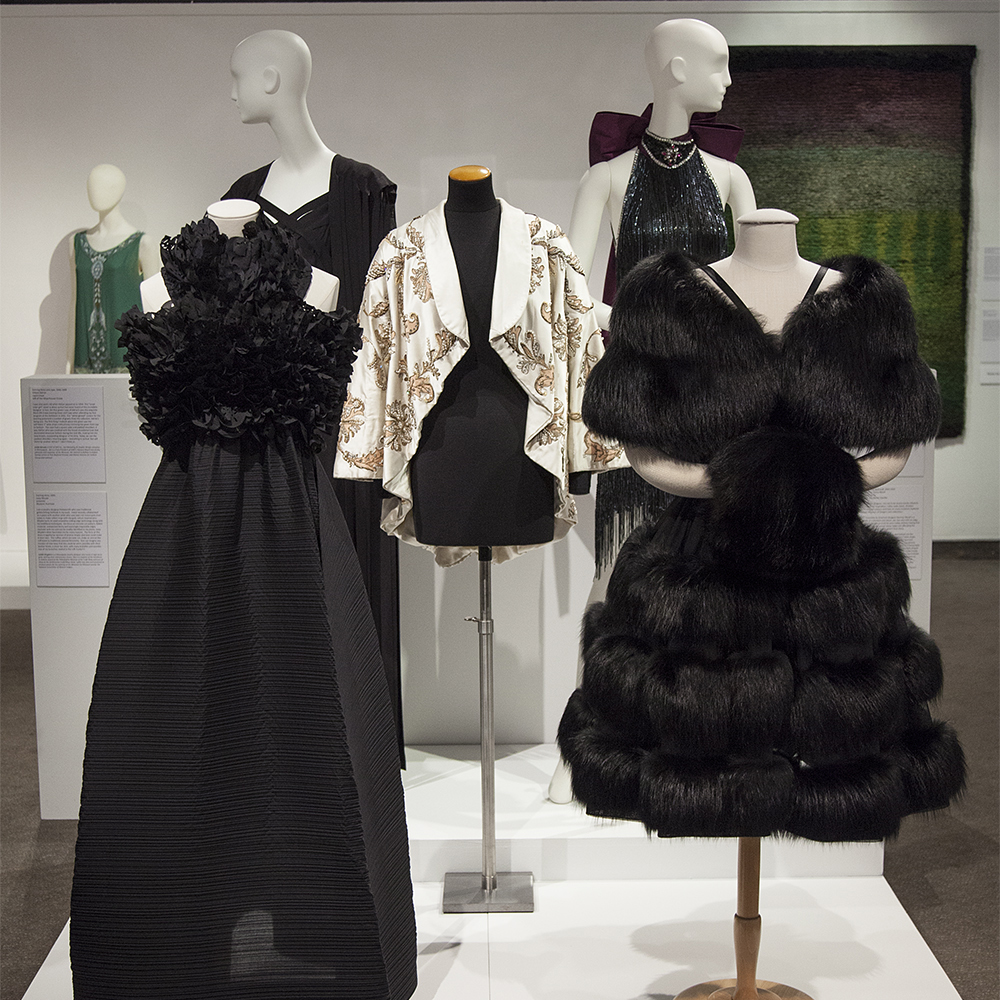 Seeing 40 / 40 exhibition objects on display black dresses