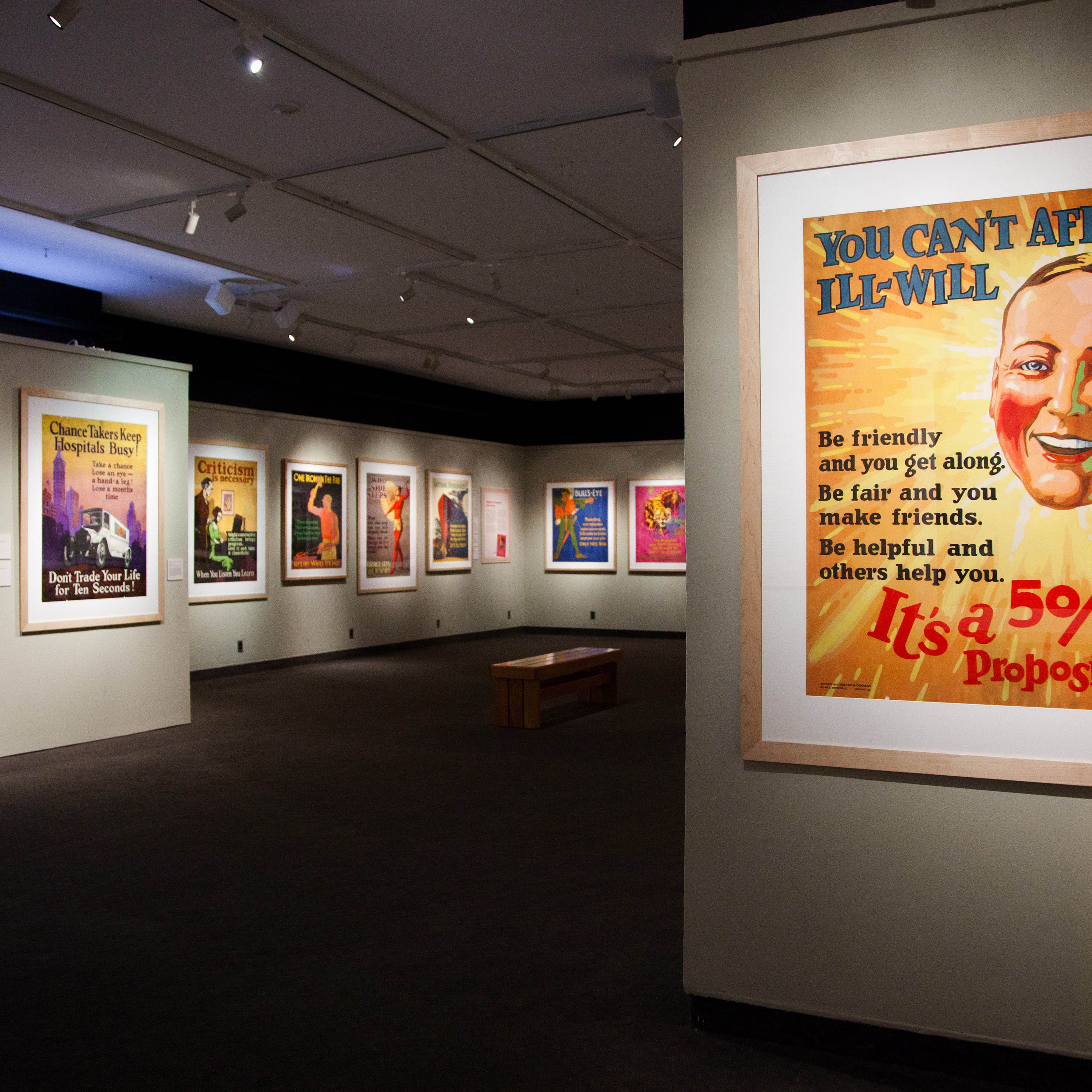 Say it With Snap exhibition adverstising posters on display