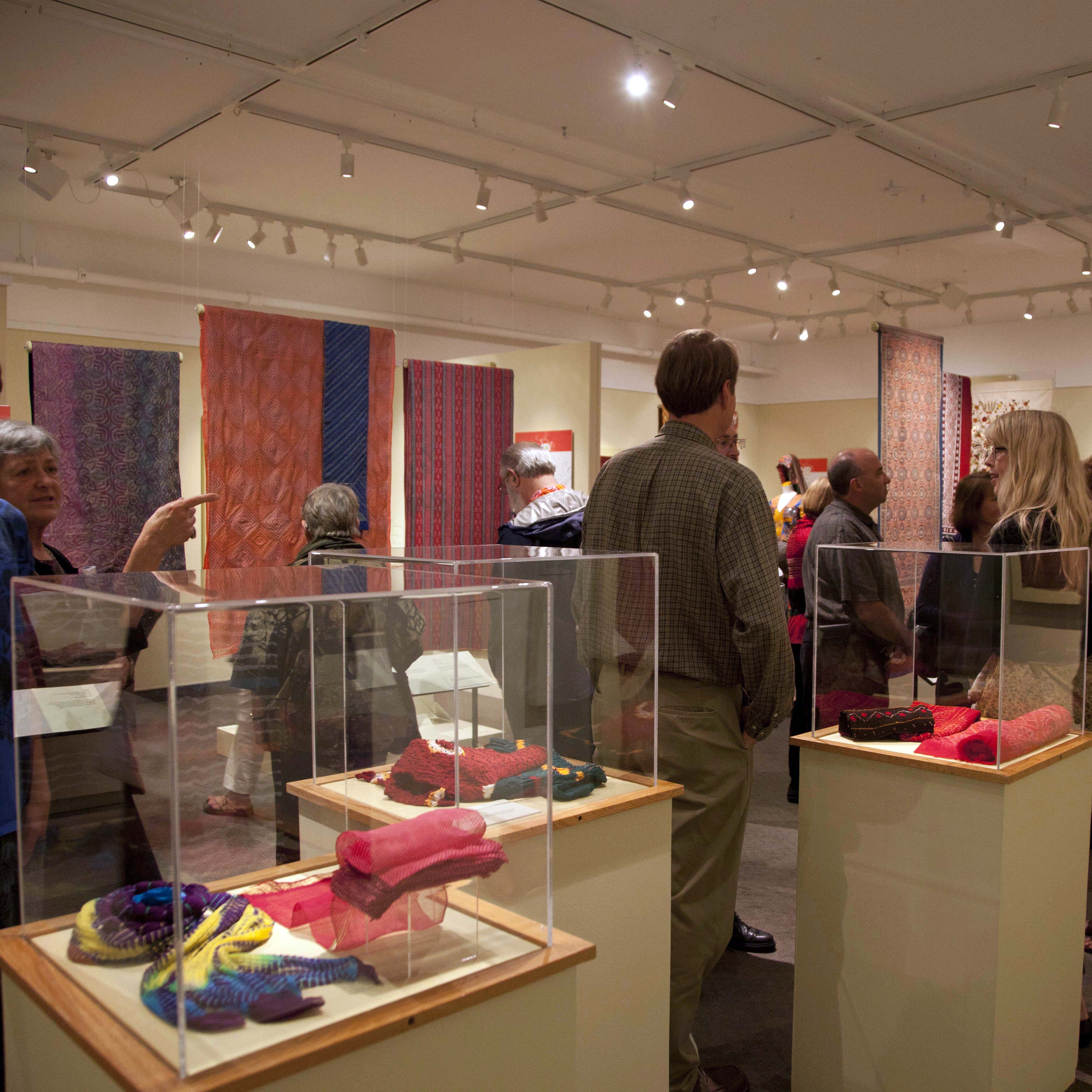 Beyond Peacocks and Paisleys: Handcrafted textiles of India and its neighbors exhibition opening with textiles on view