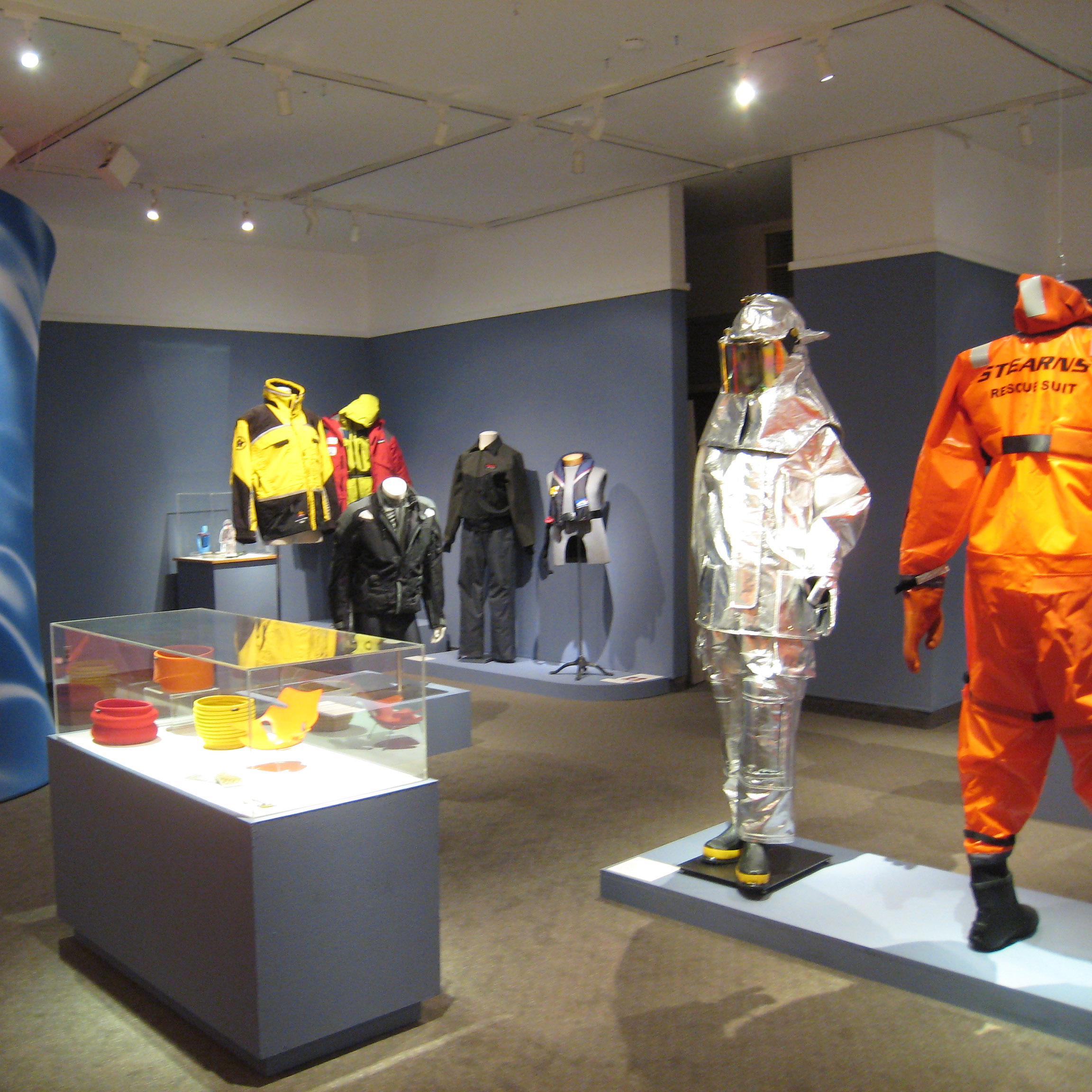 Techno Textiles: Inner Space To Outer Space clothing and accessories on display