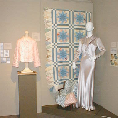 A Gathering of Stitches: Quilts and Quilted Clothing from the Goldstein on display