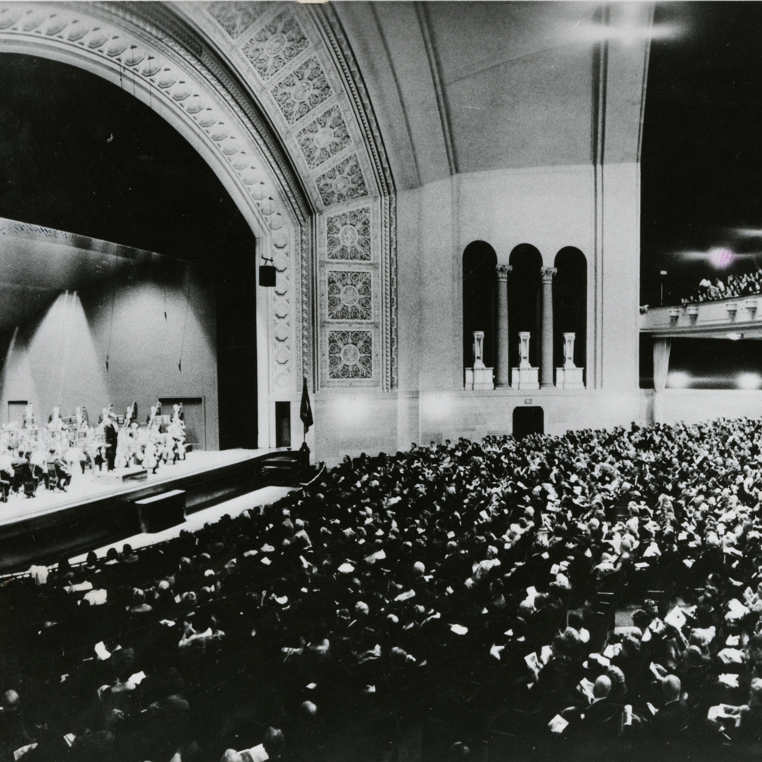 Northrop Transformed photo of a performance at Northrop Auditorium