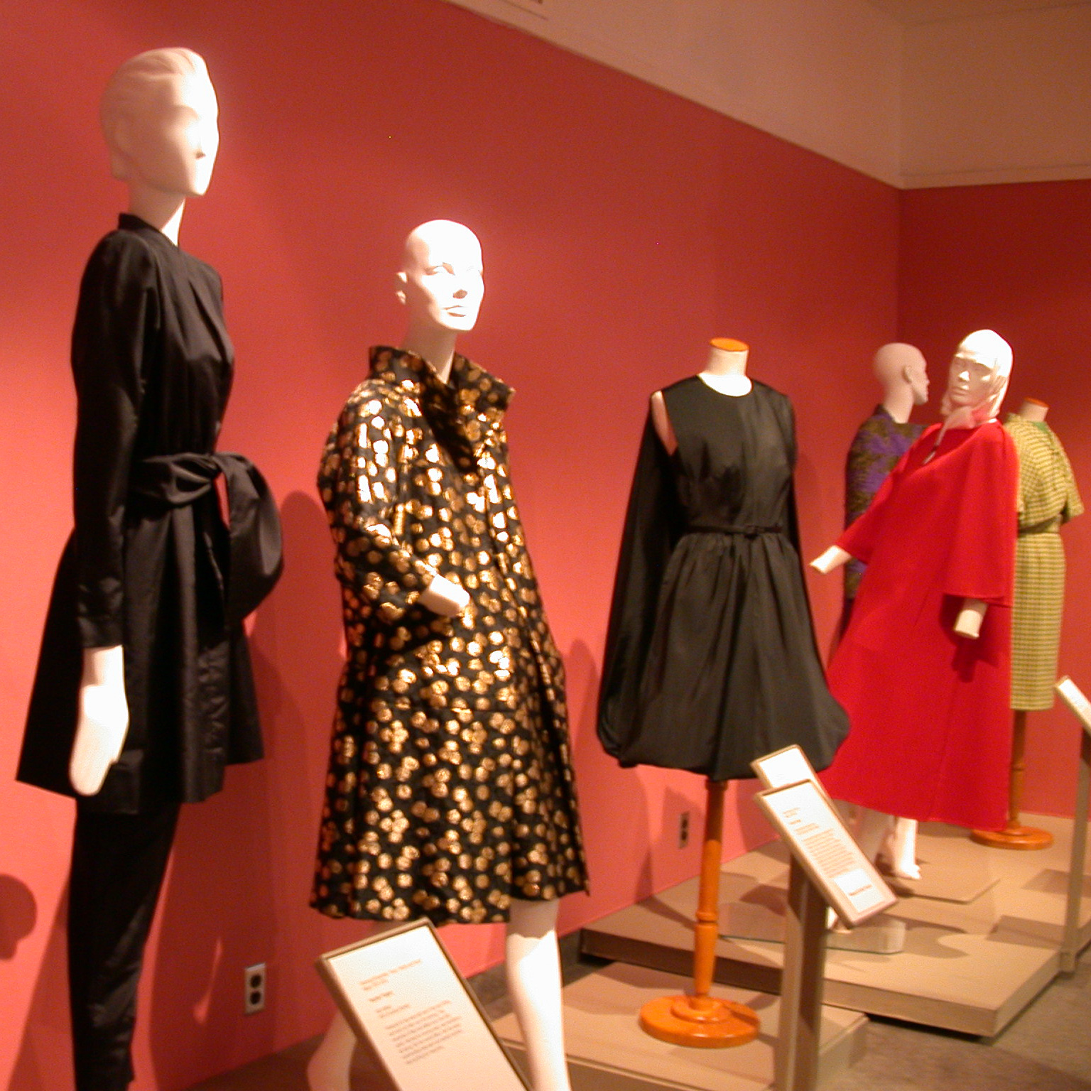 American Fashion Transformed: Four Master Designers clothing on mannequins