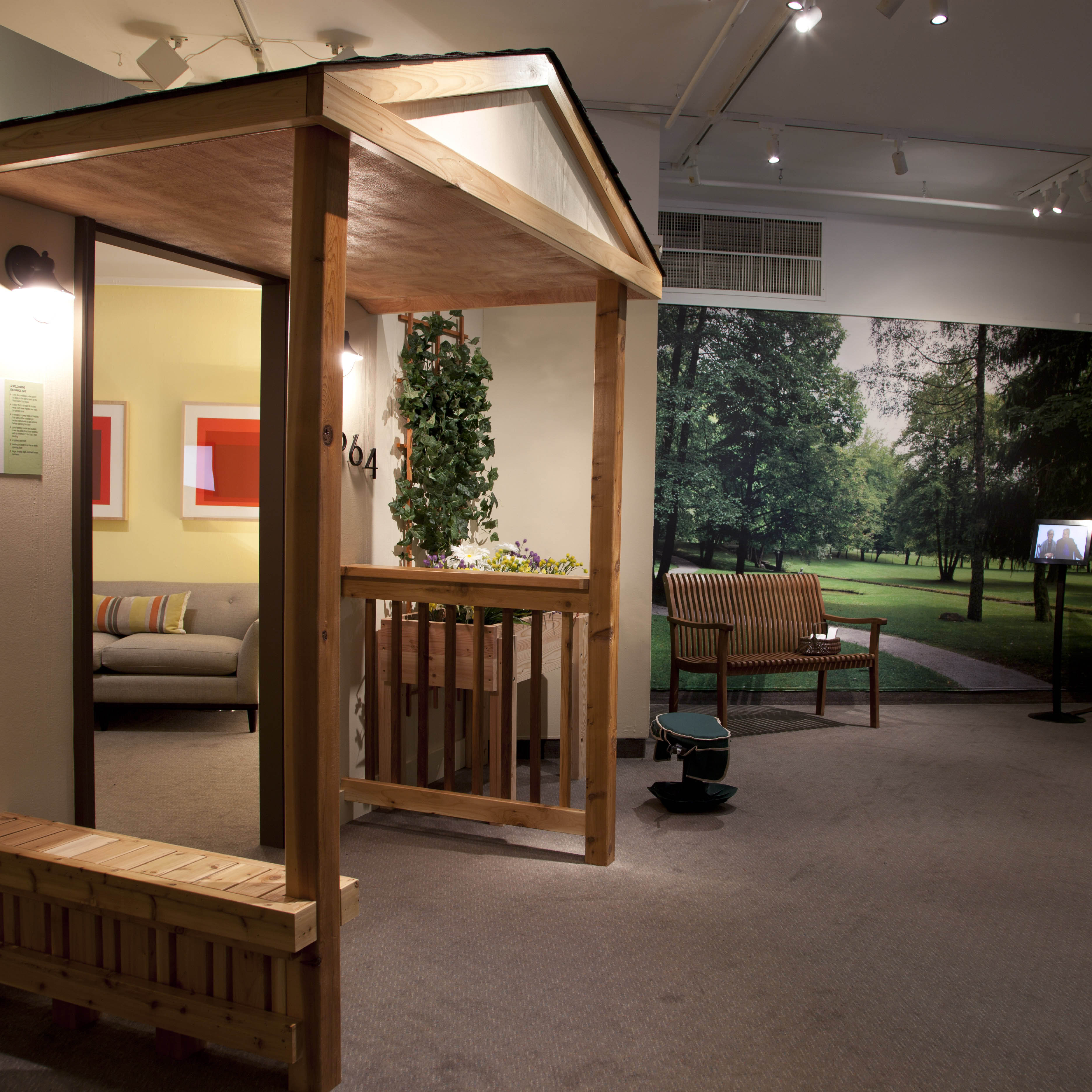 Smart House, Livable Community, Your Future exhibition with the gallery made into a home