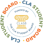 CLA Student Board logo.