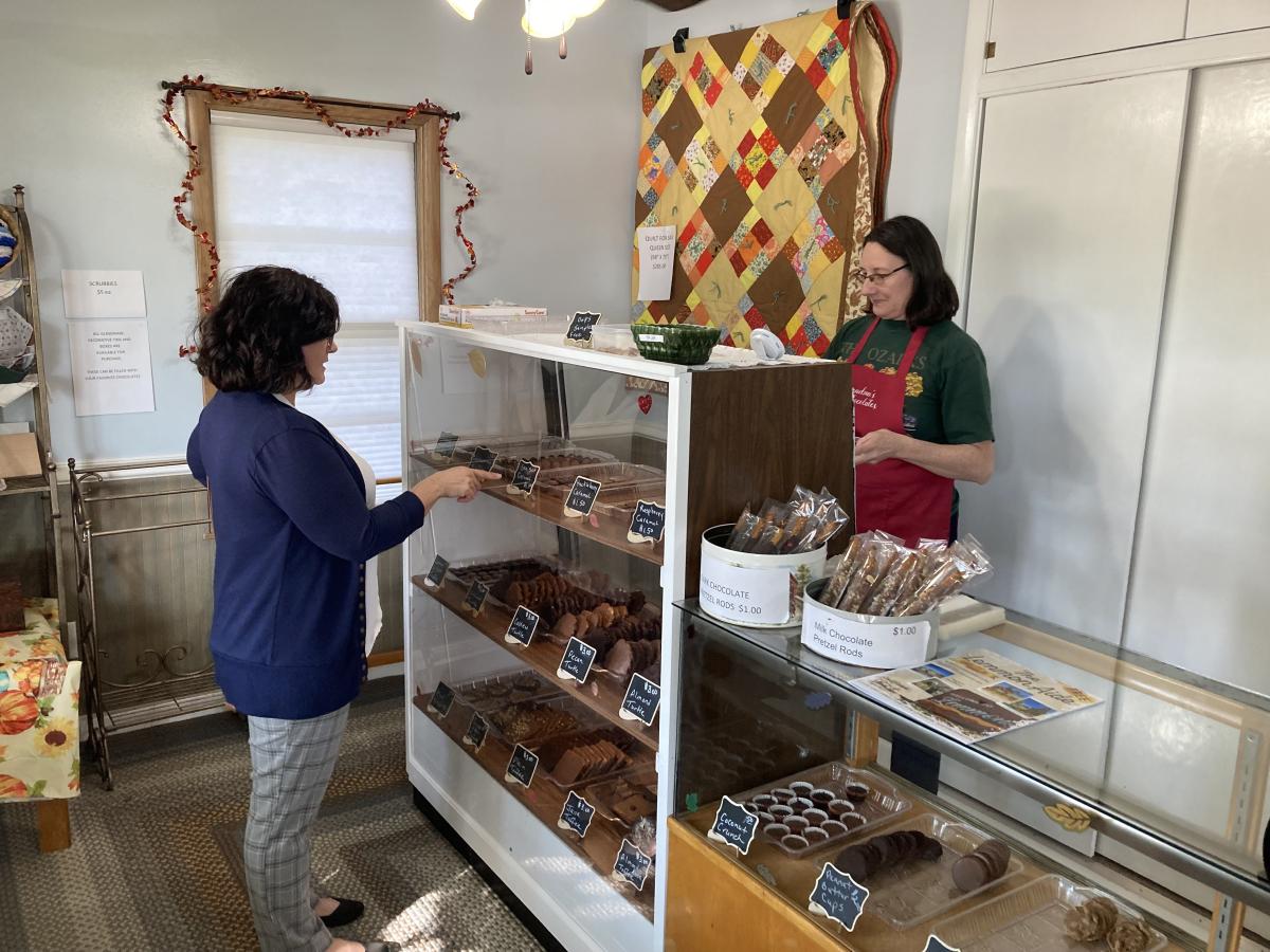 Nikki Gronli visits small business Grandma's Chocolates in Lemmon, SD