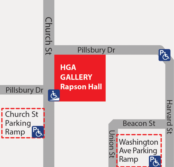 HGA Gallery Accessibility map