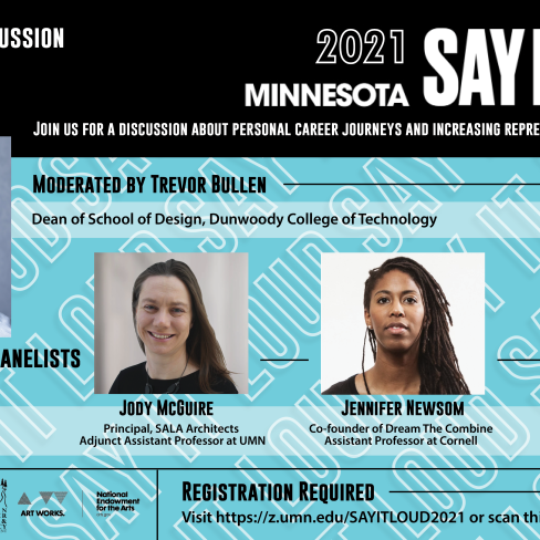 "2021 Minnesota Say It Loud" exhibition graphic